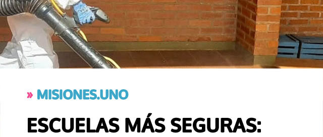 ESCUELAS MÁS SEGURAS: Eldorado realiza fumigación y desratización antes del inicio de clases